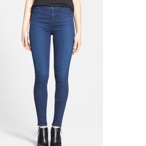 J Brand Super Skinny High Rise Denim